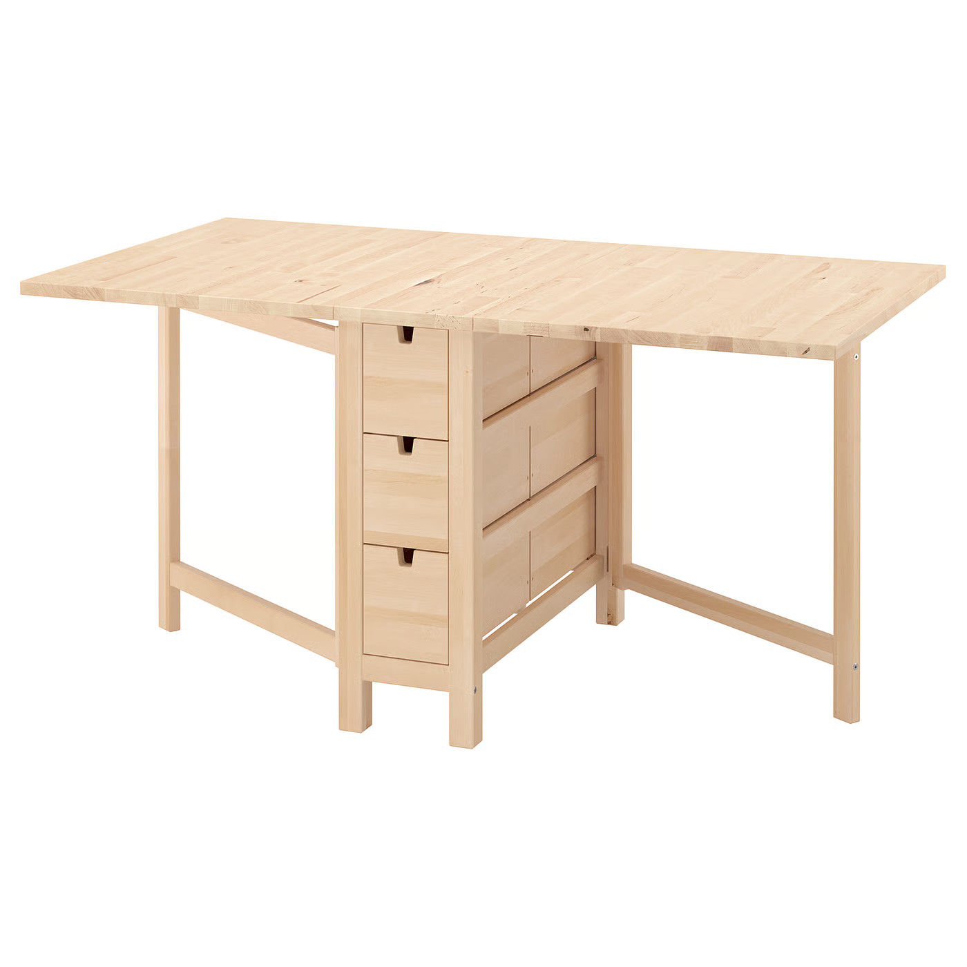 NORDEN Gateleg table, birch, 10 1/4/35/59 7/8x31 1/2 " | IKEA US