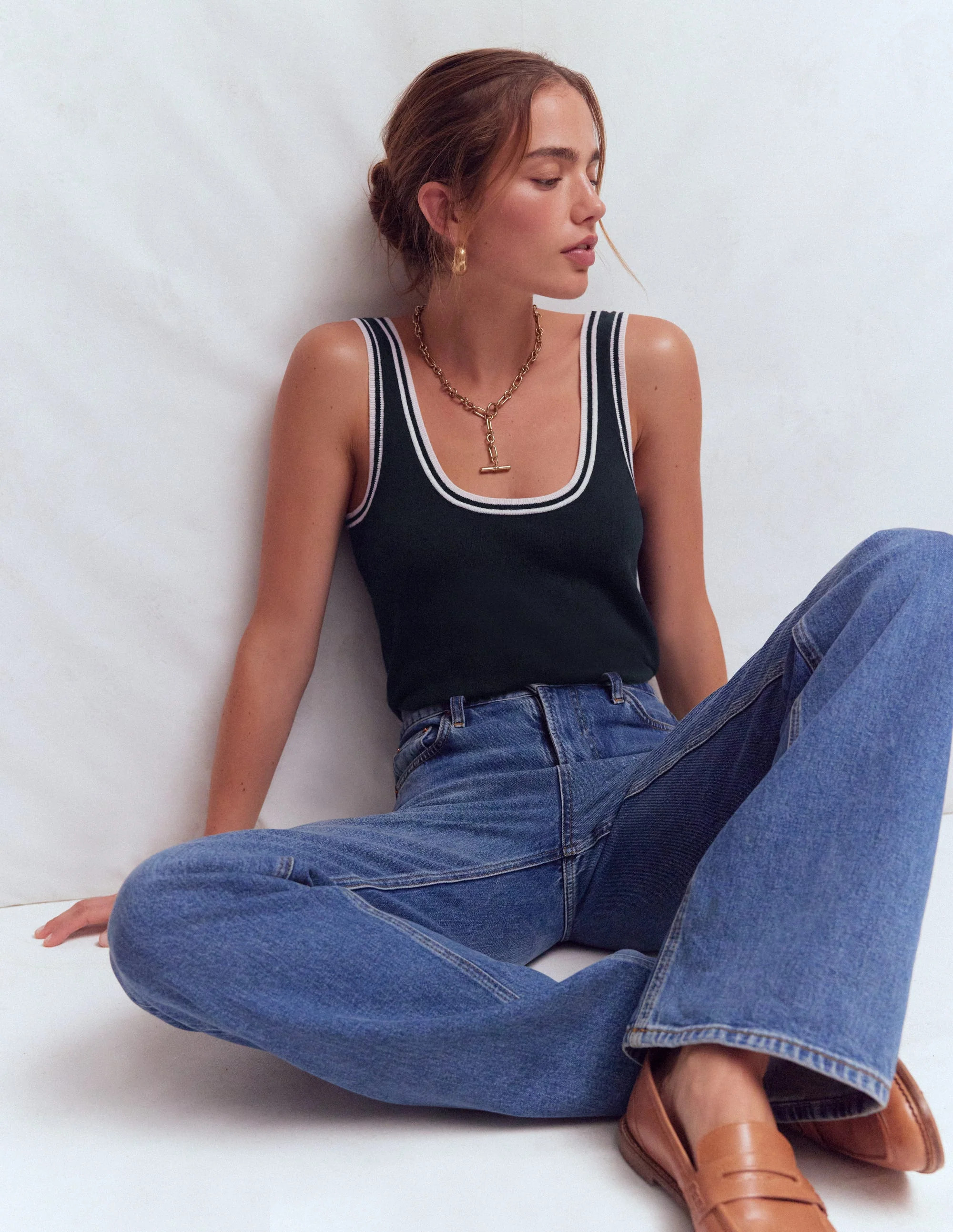 Liz Knitted Tank-Pink | Boden (US)