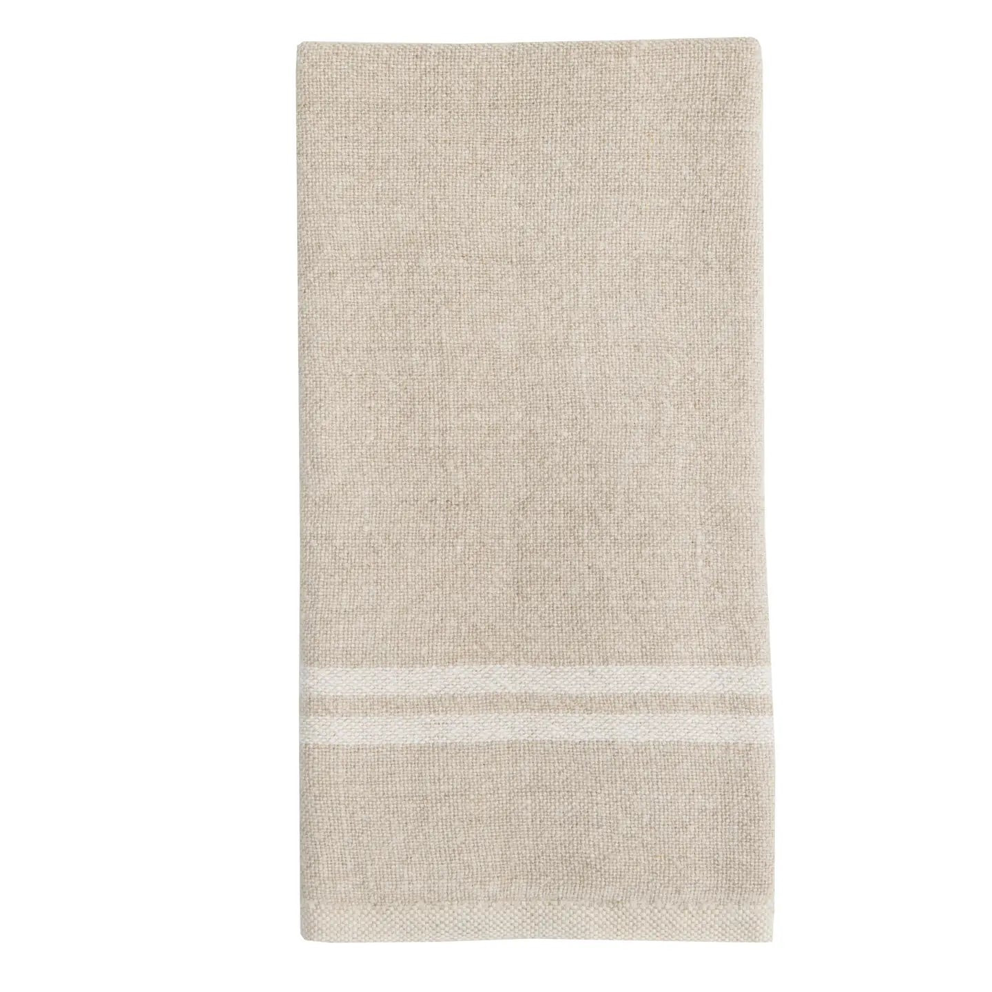 Perla Linen Natural/Ivory Hand Towel | Cottage and Key