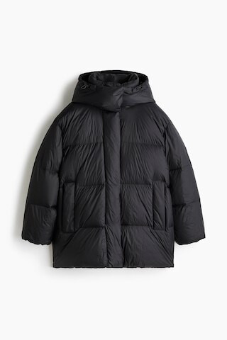 H & M - Daunen-Pufferjacke mit Kapuze - Schwarz - Damen | H&M (DE, AT, CH, NL, FI)