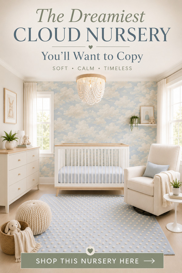 If you're dreaming of a soft, timeless nursery, this dreamy cloud nursery is full of inspiration