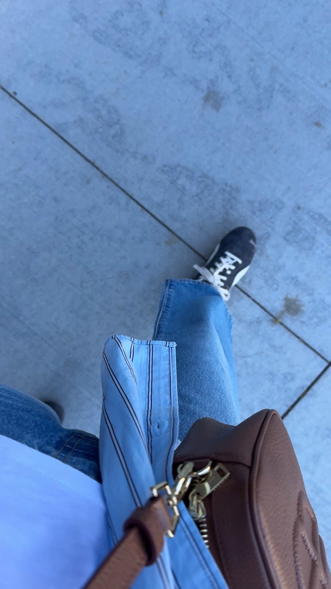 Easy everyday Fall layered look: shirt as a jacket. 
I haven’t pulled out a real jacket yet and have been layering up in the mornings with an oversized button down shirt instead. 
- This exact oversized button down has the best fit. Truly oversized in your true size and I love that. Long enough to cover for leggings too. Size down for a more classic fit. Multiple colors available. 
Currently on sale.
- Linking my current favorite options for good cotton t-shirts. 
- Favorite 90s relaxed straight leg jeans. I size up. 
- Suede sneakers in an eye catching washed gray color. Cool, vintage-vibe. Nice neutral with edge. Comfy fit. True to size. 
- Necklace that elevates a simple tee. 
- Classic leather crossbody bag in neutral brown. 
- Mixed metals bangle bracelets go casual to dressy. 
- The Rhode products come in beautiful shades. The lip products ended up drying out my lips, but I love the blush. I have shades tan line and toasted teddy  


#LTKOver40 #LTKFindsUnder100 #LTKShoeCrush