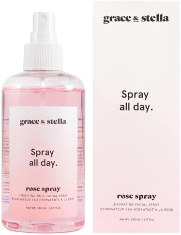grace & stella Award Winning Rose Water Facial Spray (240ml) - Vegan - Rose Water Spray for Face ... | Amazon (US)