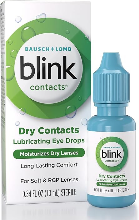 Blink Contacts Lubricating Eye Drops with Hyaluronate, Moisturizing & Soothing for Soft & RGP Con... | Amazon (US)
