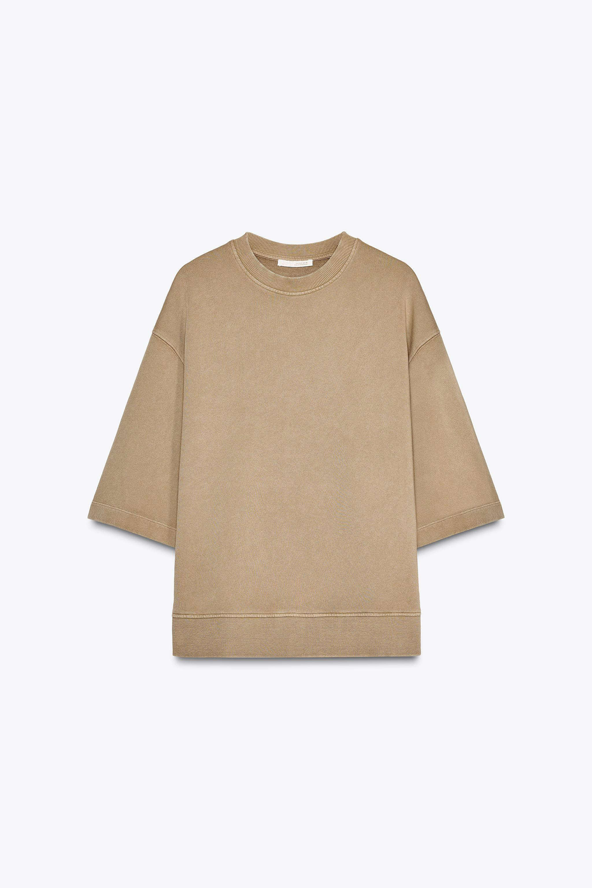WASHED OVERSIZED SWEATSHIRT | Zara US