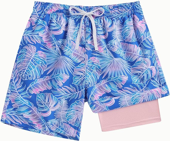swimsobo Boys Swim Trunks for 5-18 Years Compression Liner Swimsuit Shorts Swimwear Boxer Bathing... | Amazon (US)