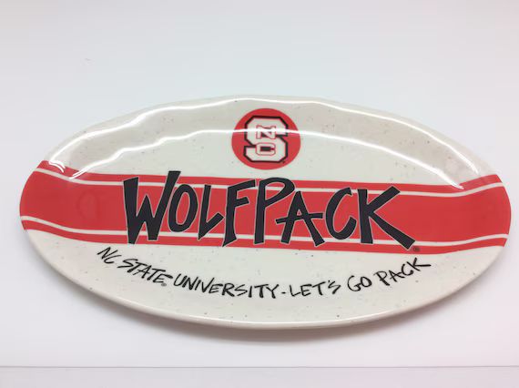College Tray-melamine Personalized NC State Wolfpack Platter - Etsy | Etsy (US)