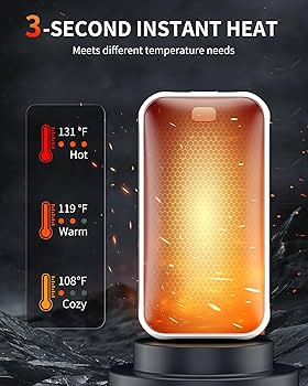 Amazon.com: 1 Pack BLAC Warmers Rechargeable, Portable Electric Handwarmers, Double-Sided Heating... | Amazon (US)