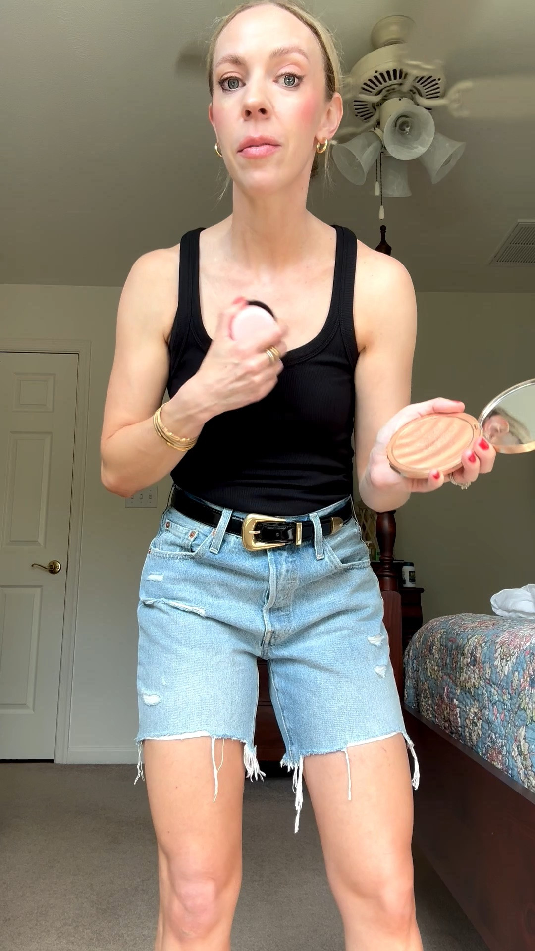 Body bronzing powder with SPF50 - gives skin a nice glow with sun protection!

#LTKBeauty #LTKOver40 #LTKSeasonal