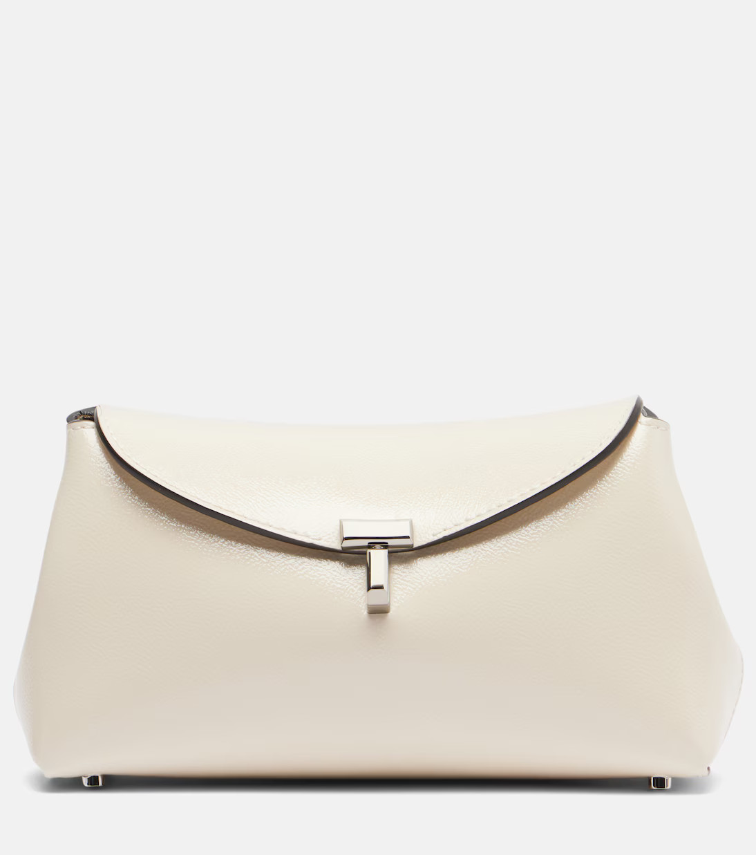 T-Lock Mini leather clutch | Mytheresa (US/CA)