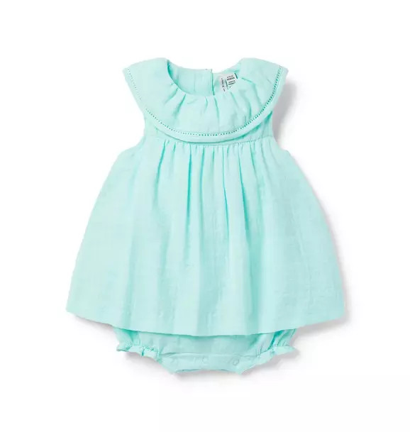 Baby Ruffle Gauze Romper | Janie and Jack