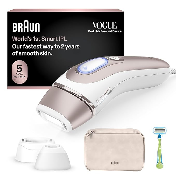 Braun Smart IPL, Skin i·Expert Pro 7, VOGUE's Best Hair Removal Device, IPL Hair Removal for Wom... | Amazon (US)