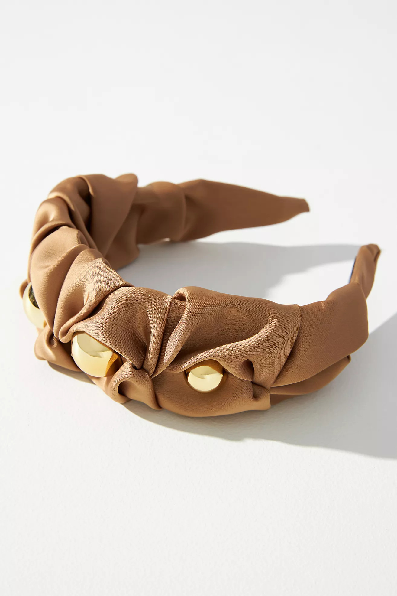 Wide Scrunch Pearl Headband | Anthropologie (US)