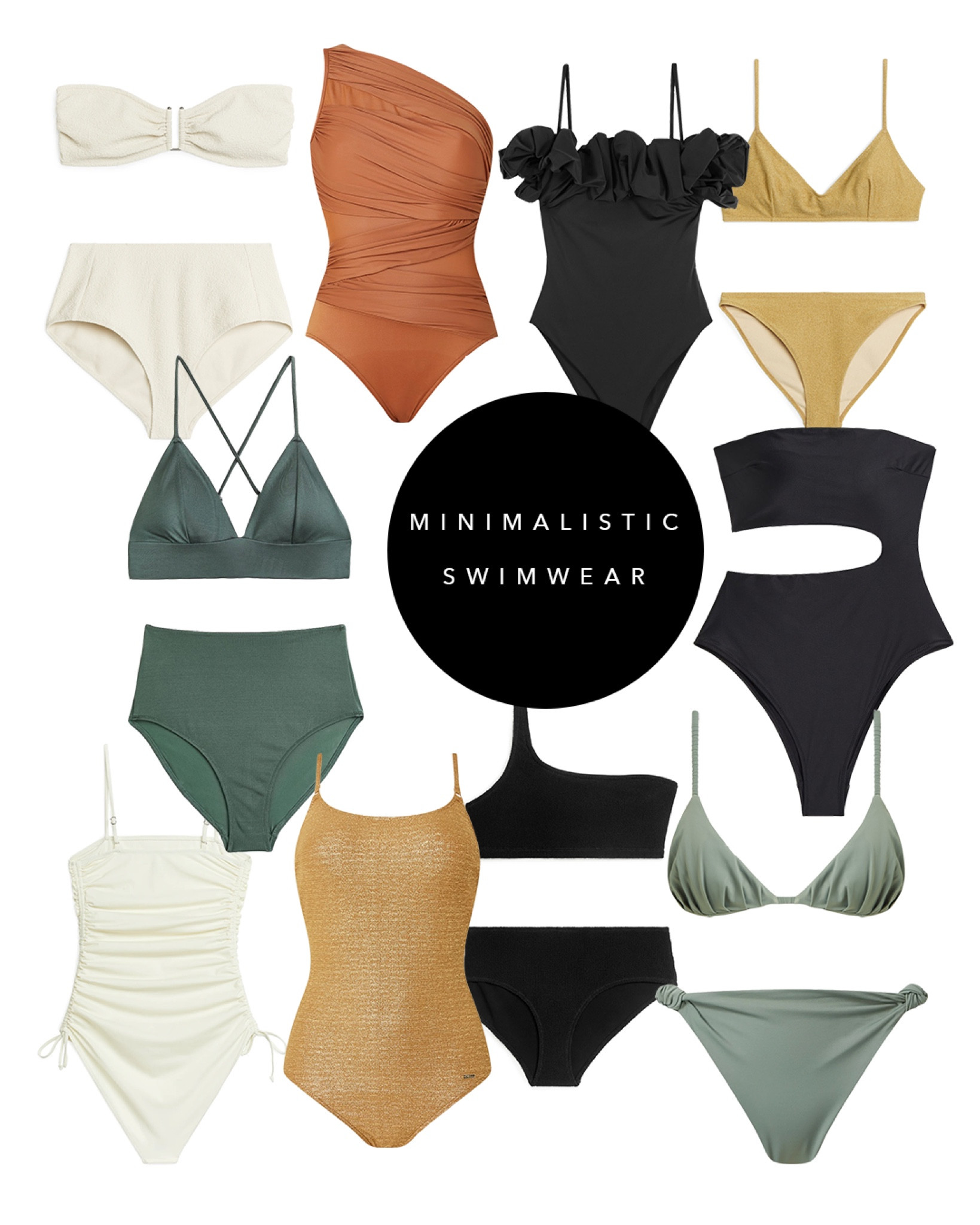 Minimalistic swimwear 👙

Beach outfit inspiration, swimsuits, de Bijenkorf, Brazilian bikini briefs, olive bikini, Ay Label, H&M, bikinislip khaki green, padded bikini top khaki green, bandeau black swimsuit, one piece high leg swimsuit, gold swimsuit, one shoulder shaping swimsuit, Miracle suit, Arket, low waist crinkle bikini bottoms, one shoulder bikini top, mid waist glittery bikini bottom and bikini top, high waist textured bikini white bottom, bandeau bikini white top, white ruched swimsuit, COS ruffled swimsuit, summer style, Netherlands.

#LTKeurope #LTKswim #LTKSeasonal