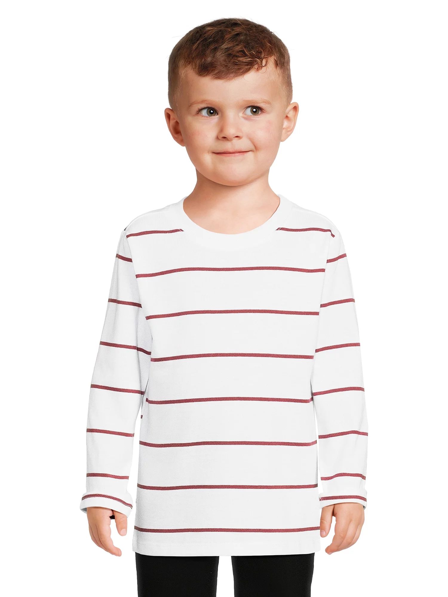 Garanimals Toddler Boy Long Sleeve Striped T-Shirt, Sizes 12M-5T | Walmart (US)