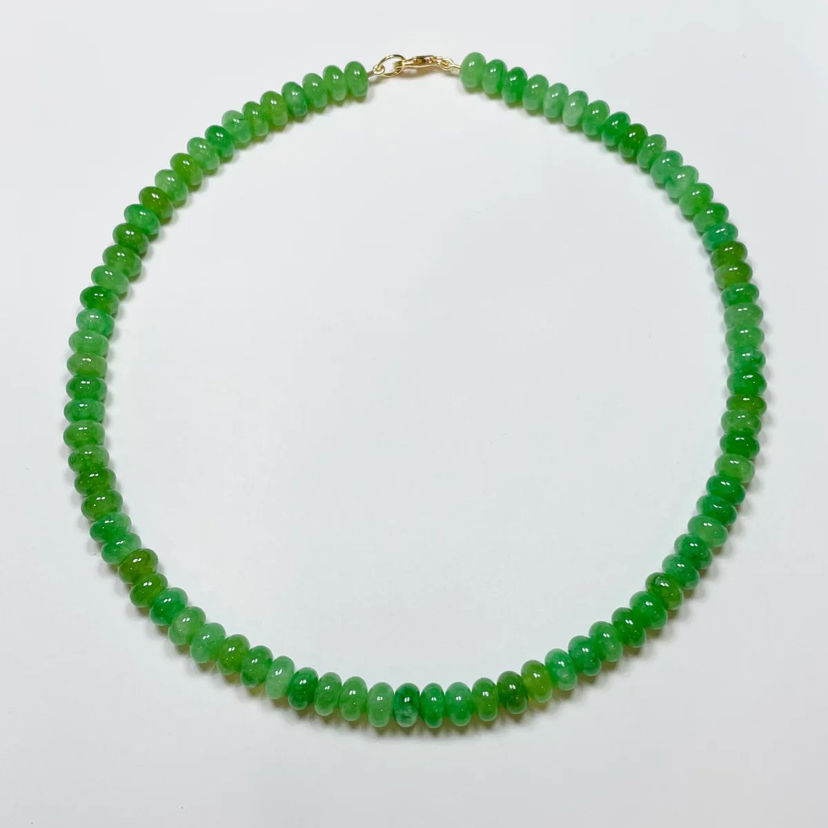 sour apple jade candy necklace | Theodosia Jewelry