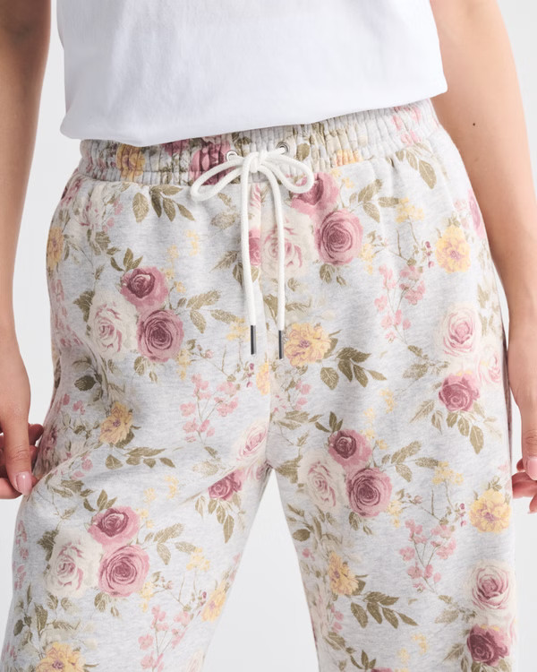 High Rise Sunday Wide Leg Sweatpant | Abercrombie & Fitch (US)