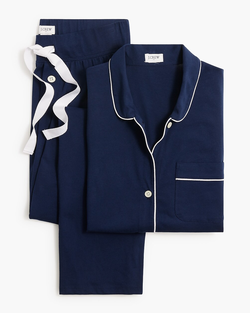 Striped knit pajama set | J.Crew Factory