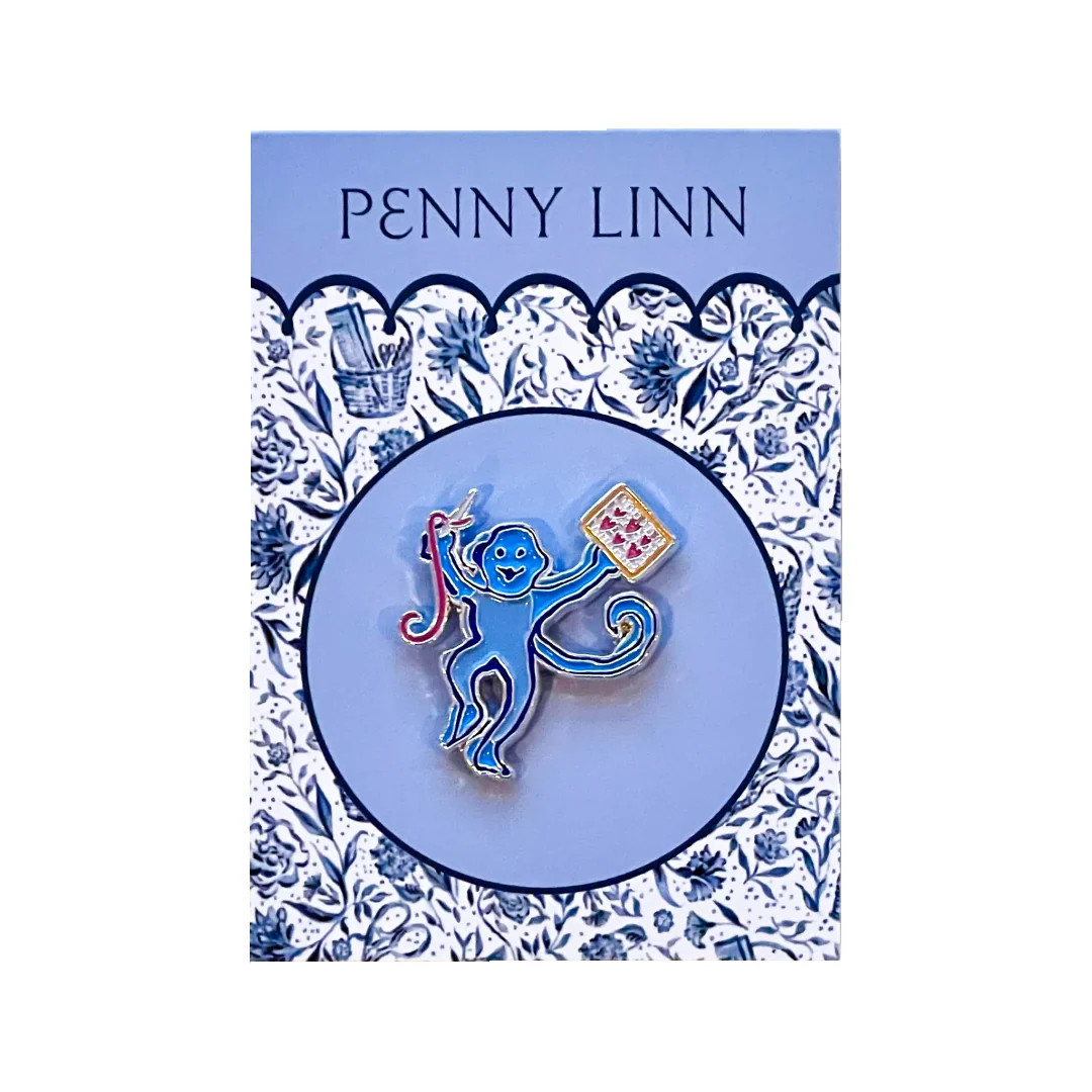 Roller Rabbit Needlepoint Monkey Needleminder | Penny Linn Designs