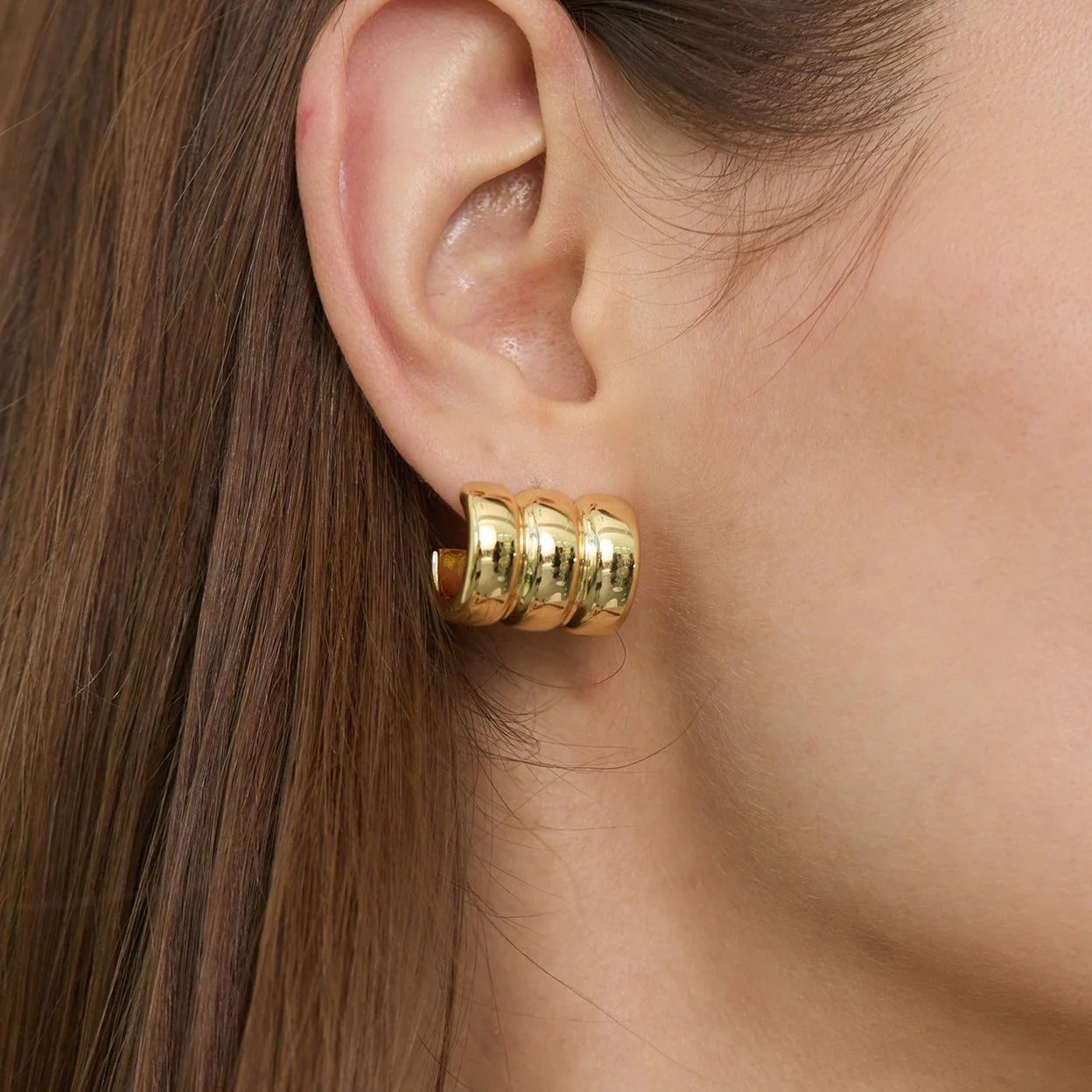 Tunnel Hoop Earrings | Victoria Emerson