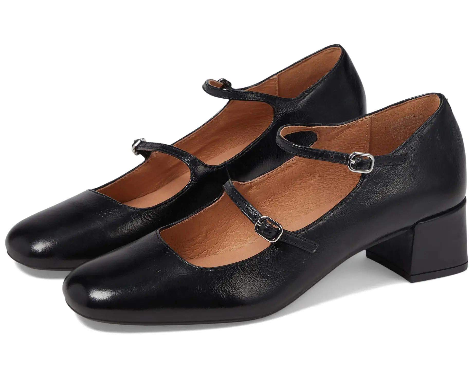The Nettie Heeled Mary Jane in Leather | Zappos