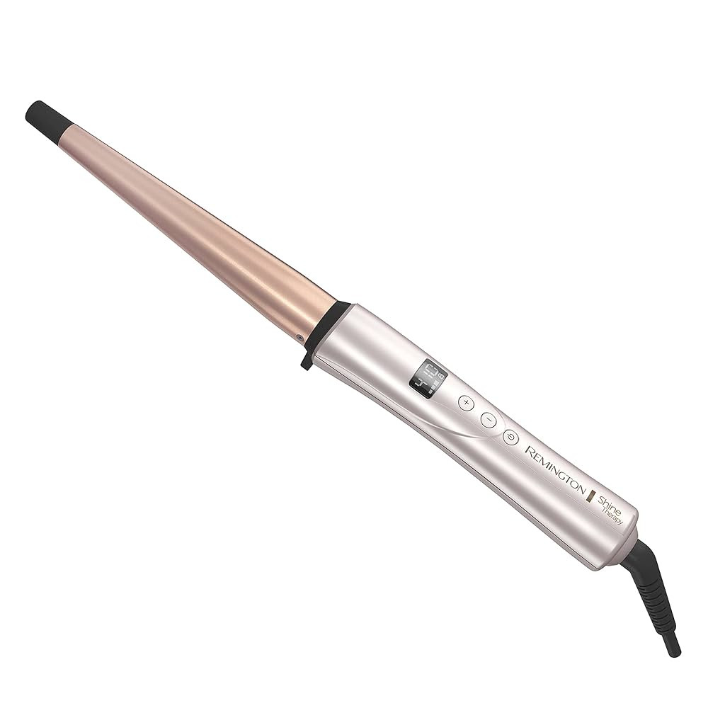 Remington Shine Therapy Argan Oil & Keratin Infused ½-1 Inch Tapered Curling Wand for Natural Cu... | Amazon (US)