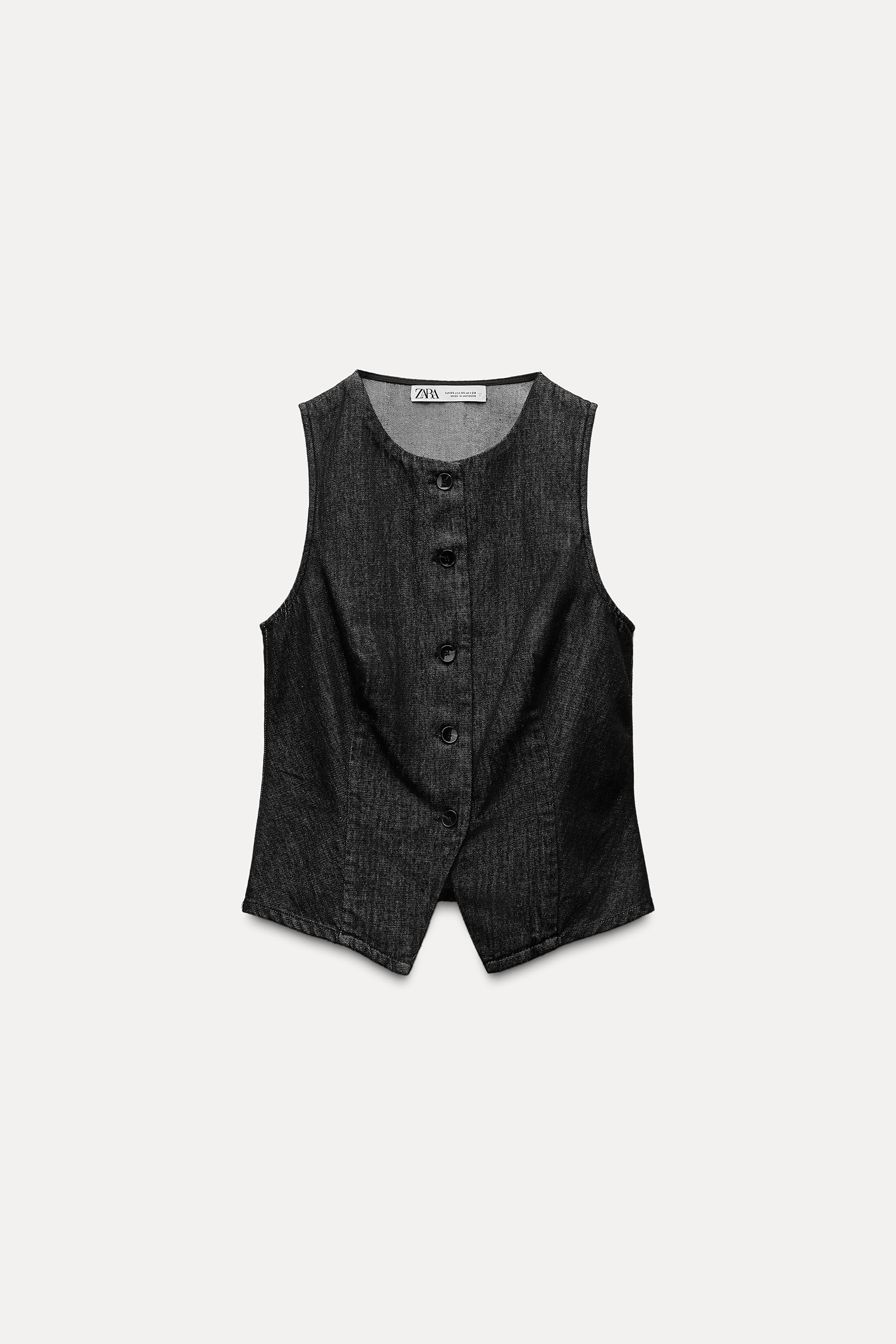DENIM TRF VEST | Zara US