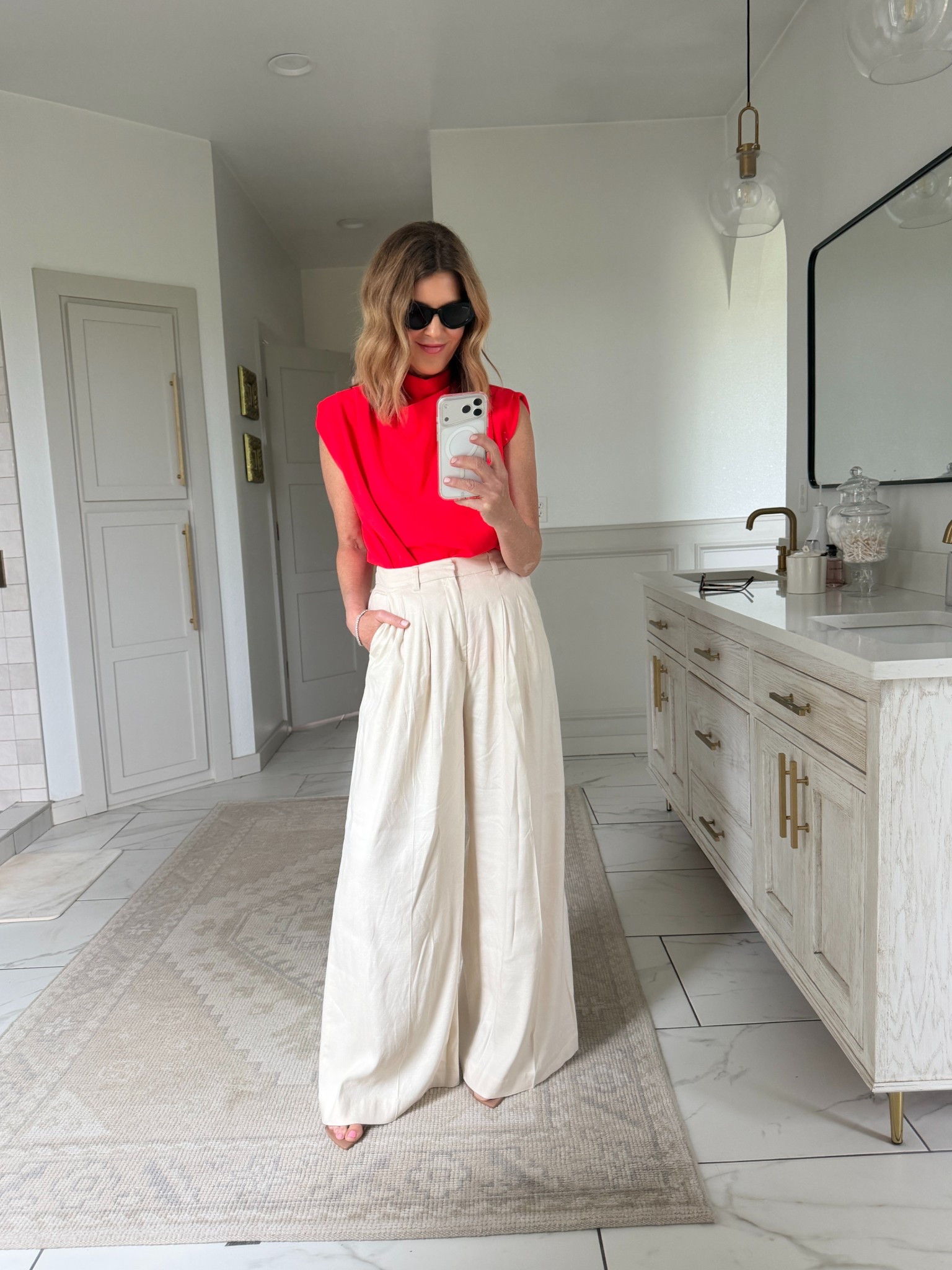 Wearing a small top and small pant in standard length 

#LTKOver40 #LTKgrwm