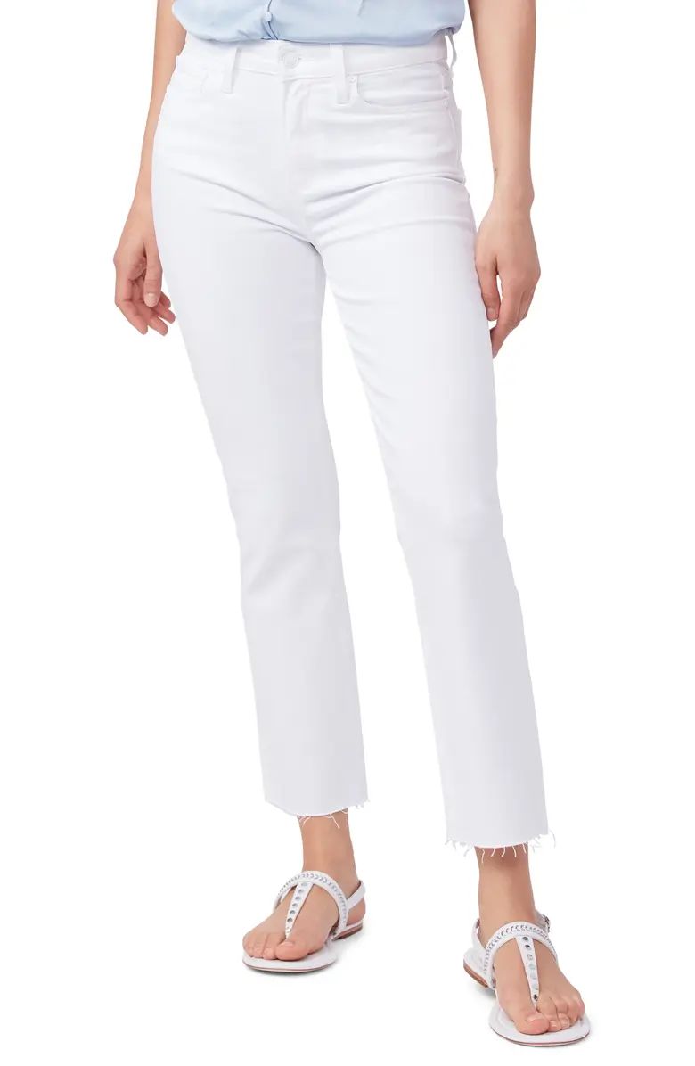 Cindy Raw Hem High Waist Straight Leg Jeans | Nordstrom