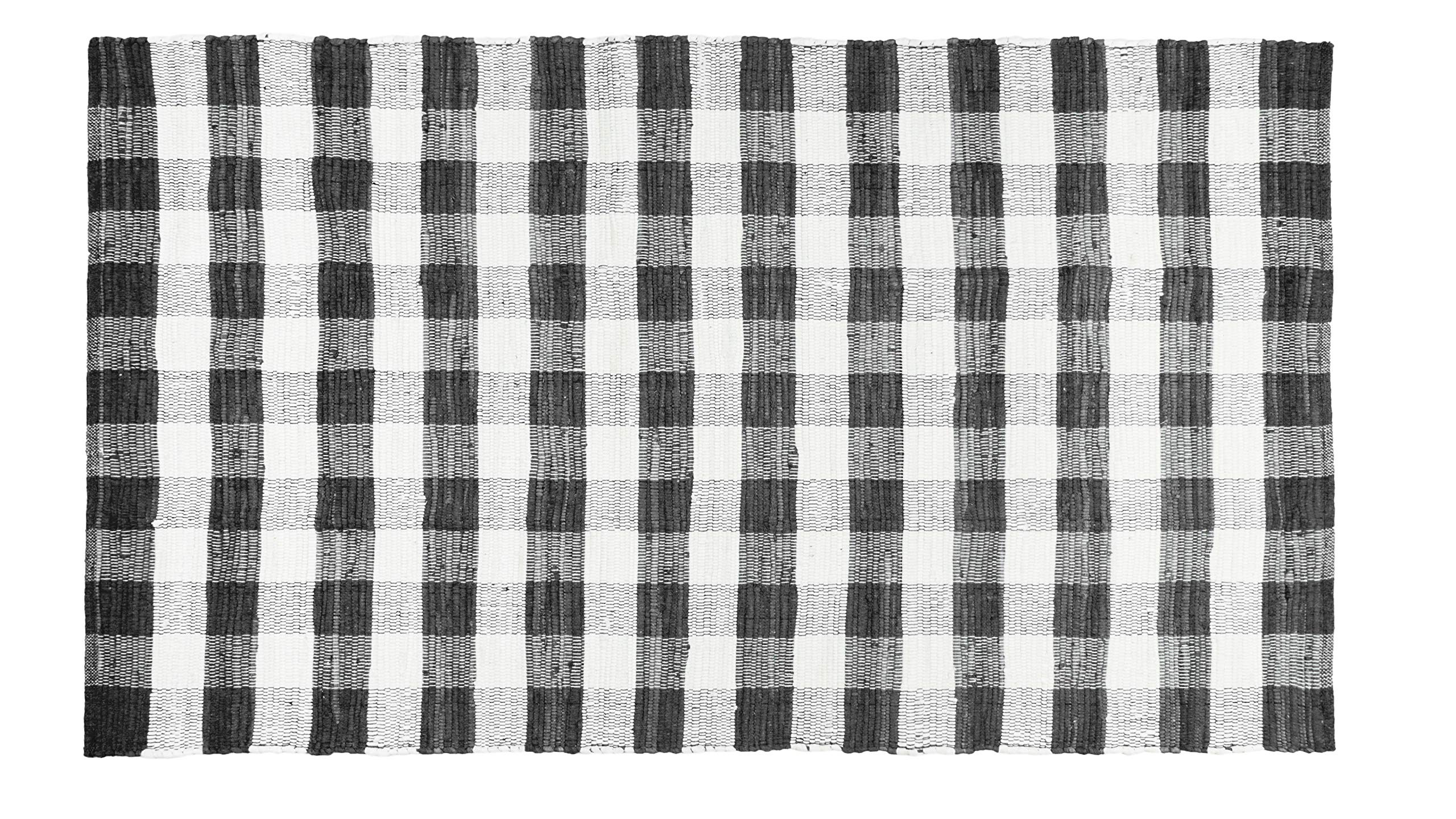 GLAMBURG Cotton Reversible Area Rug 3' x 5' Farmhouse Floor Mat, Handwoven Washable Carpet Checke... | Amazon (US)