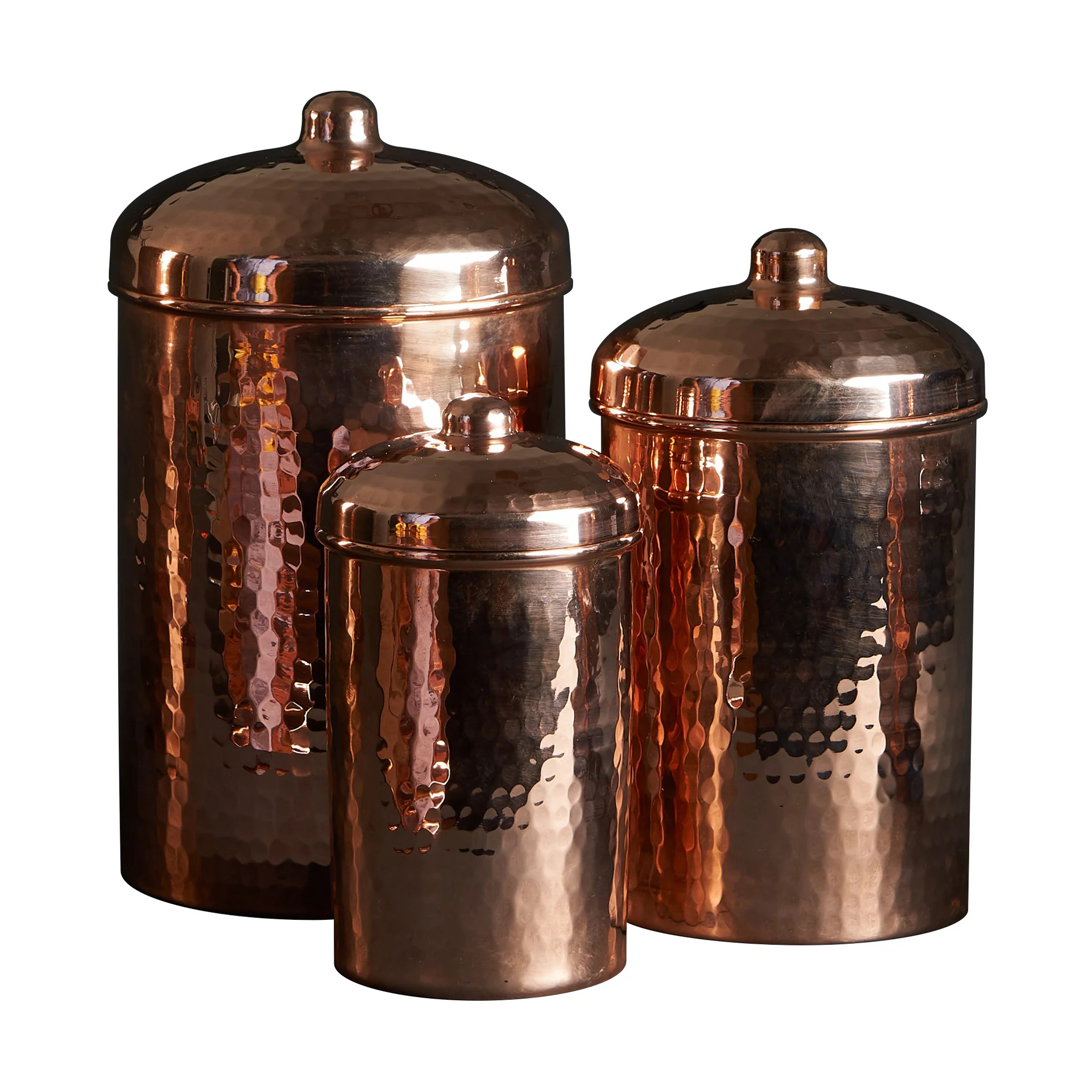 Copper Kitchen Canisters - Small Set, 3 Pieces | Shop.app