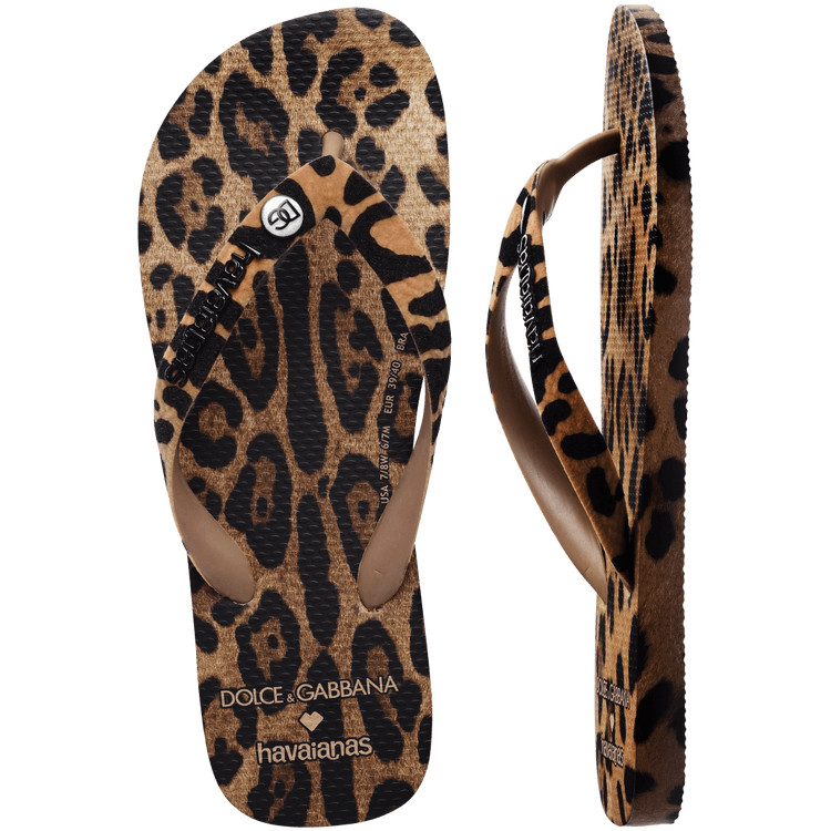 Top Dolce&Gabbana Leopard Flip Flops | Havaianas