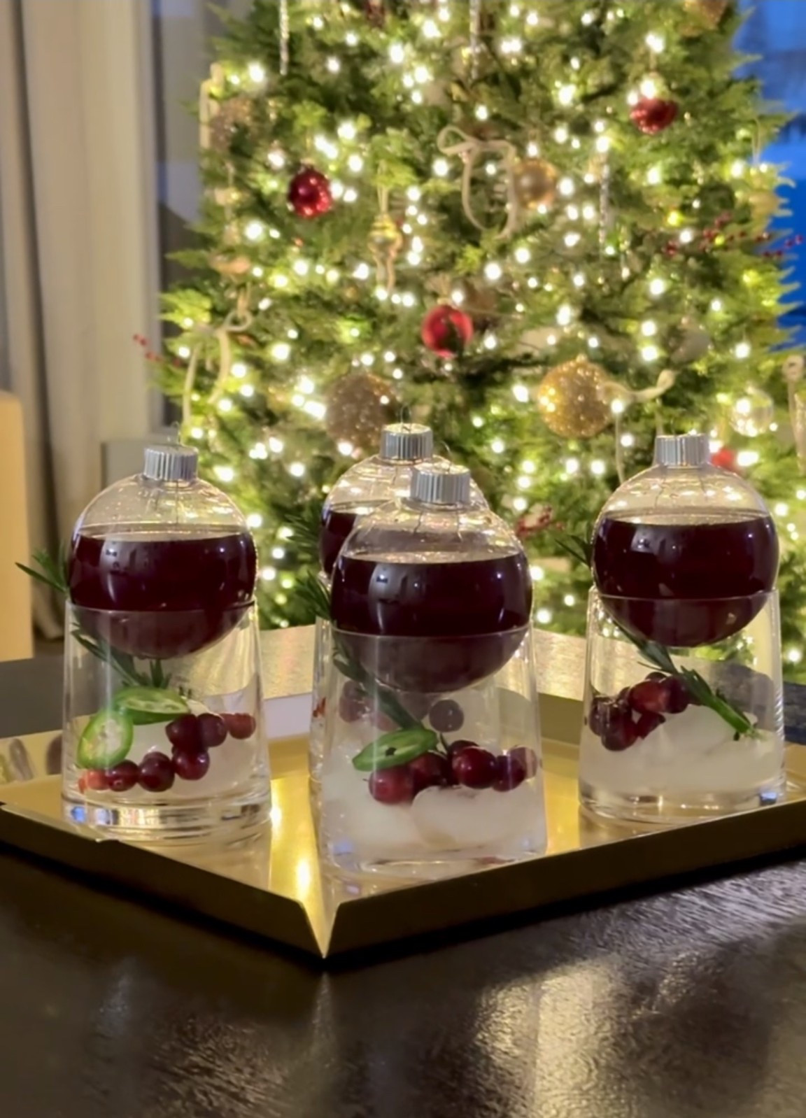 Save this recipe for your holiday party or Christmas dinner!🎄
This delicious margarita recipe is the perfect balance of sweet and spicy!

Serve them up in these clear ornaments for some extra fun!


#LTKHoliday #LTKSeasonal #LTKfoodie