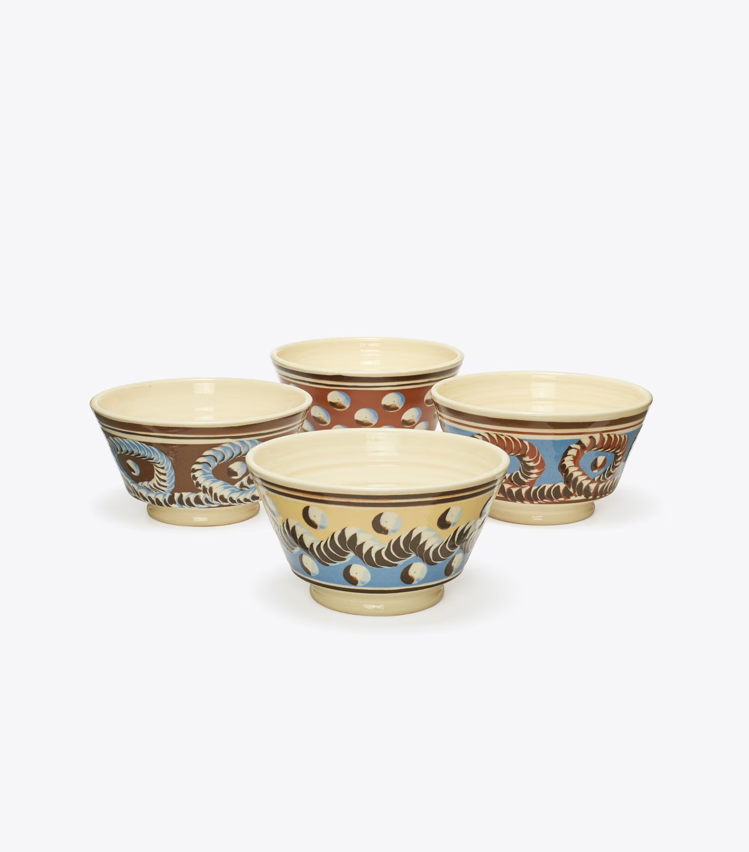 Mochaware Soup Bowl, Set Of 4: Women's Designer Tabletop & Drinkware | Tory Burch | Tory Burch (US)