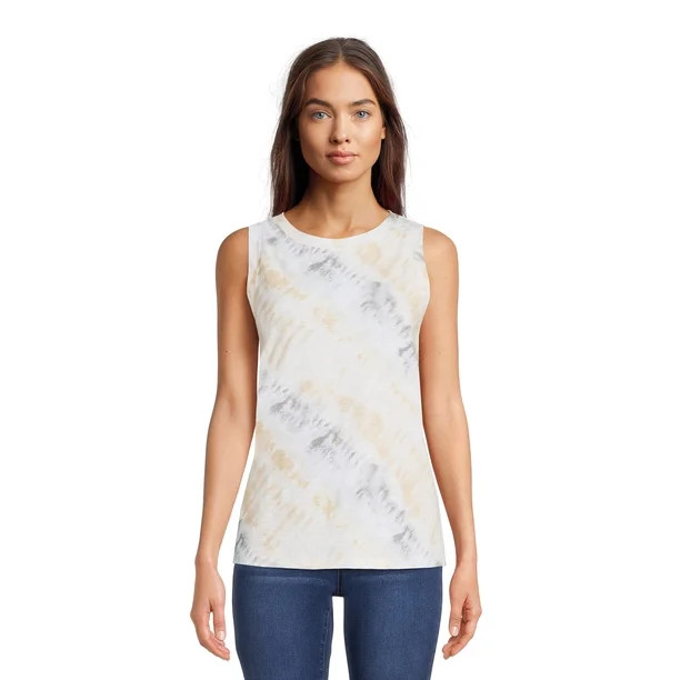 Time and Tru Women's Tie Dye Tank Top | Walmart (US)