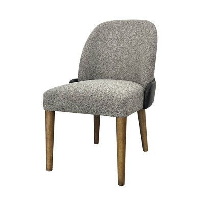 Eucalyptus Wood Barrel Back Dining Chairs with Upholstered Seat, Set of 2, Curved Design for Dining Room or Kitchen | Target