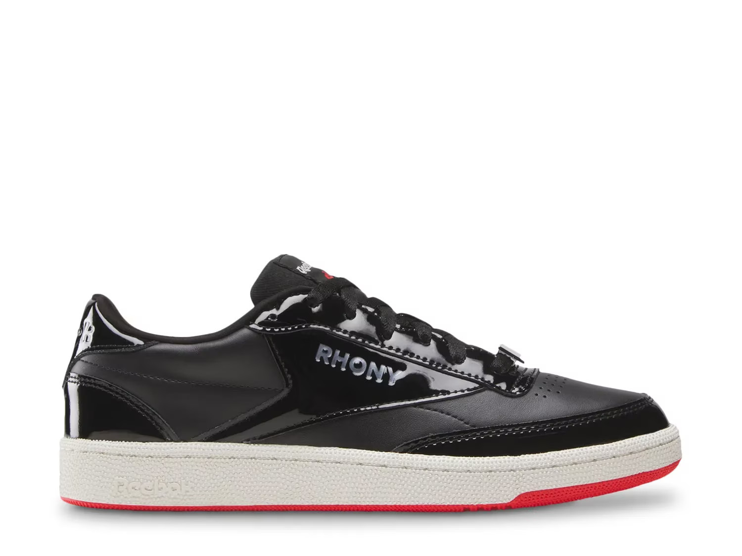 Reebok x RHONY Club C Sneaker | Women's | Black/White/Red | Size 9.5 | Sneakers | DSW