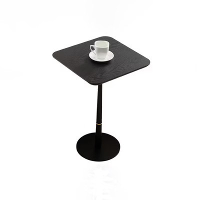 SEVOBAL Coffee Tables Contemporary Square Top with Metal Legs, Modern Design for Living Room, Lounge and Study, Black, 21.45"*18.11"*2.17" | Target