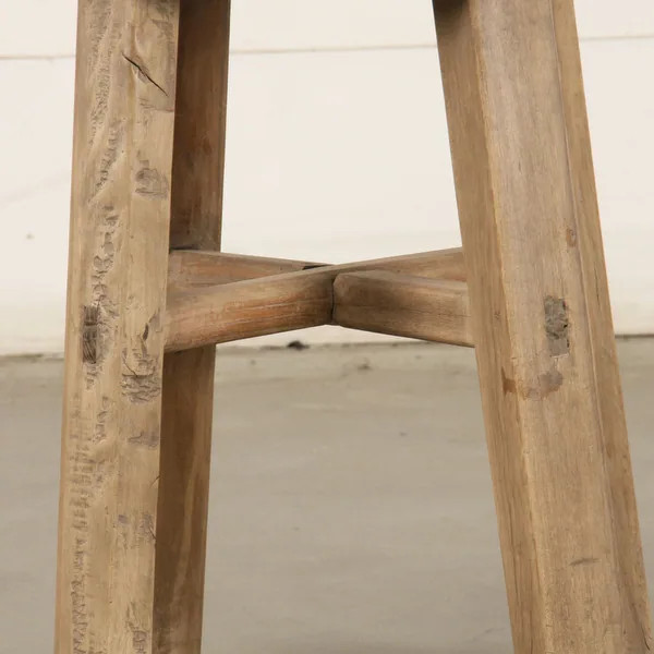 Artissance Round Vintage Stool, Weathered Natural Wood Finish (Size & Finish Vary) - Bed Bath & B... | Bed Bath & Beyond