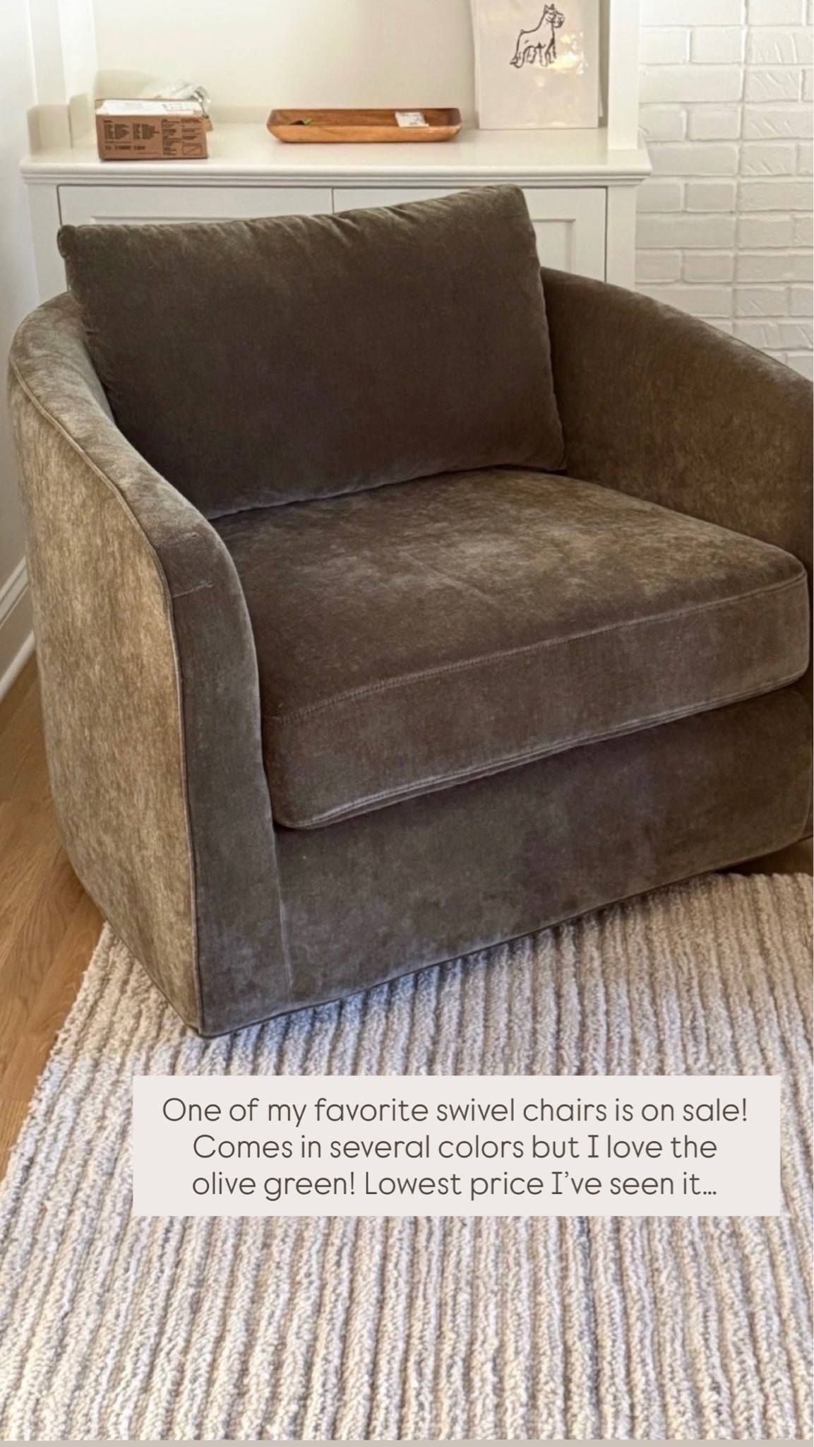 One of my favorite Pottery Barn swivel chairs is on sale! Comes in several colors but I love the olive green! Lowest price I’ve seen it…

#LTKSaleAlert #LTKHome #LTKSeasonal