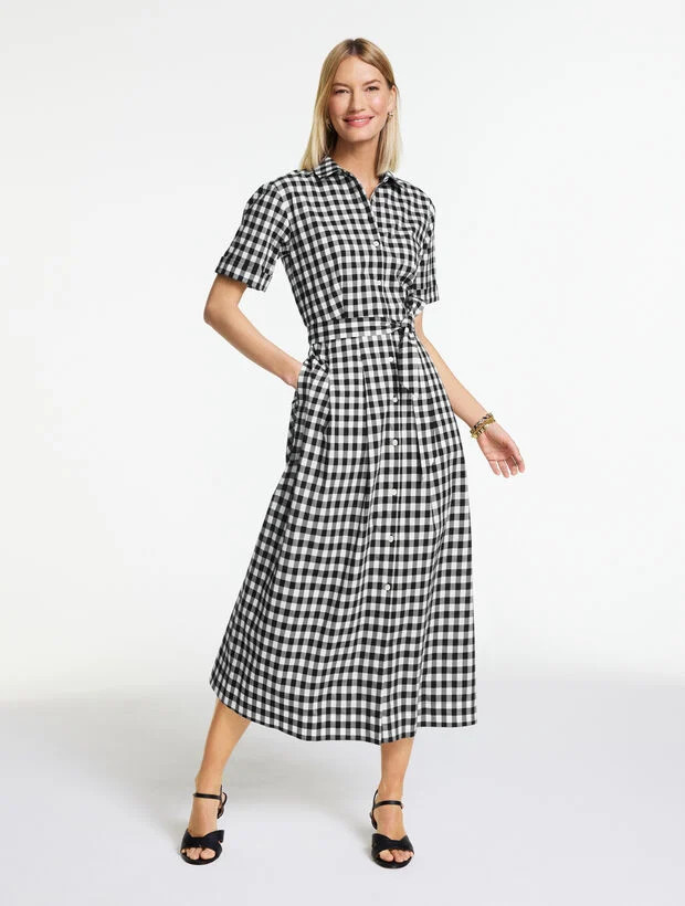 Poplin Shirtdress - Norfolk Gingham | Talbots