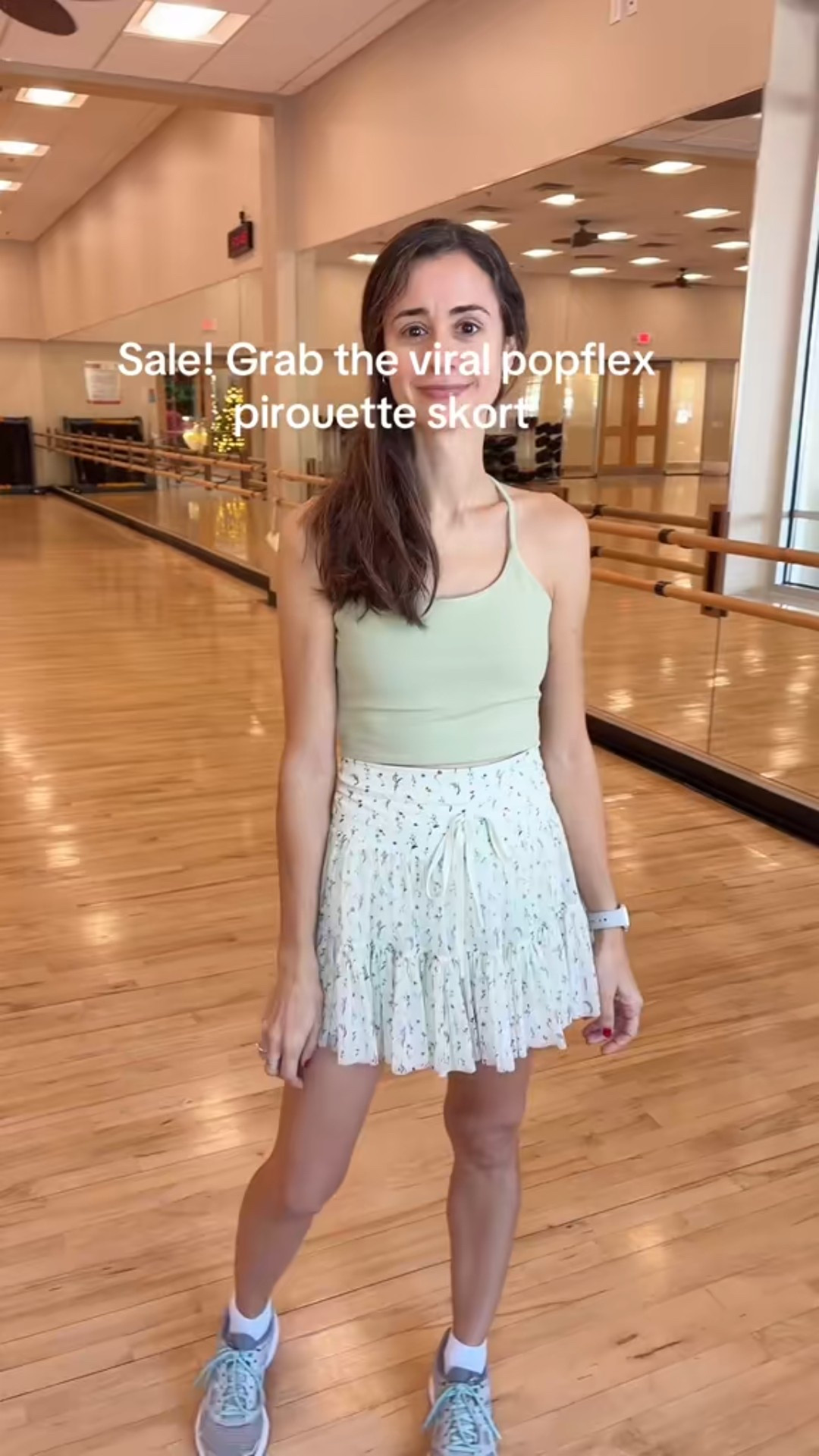 Sale alert. The viral popflex pirouette skort is on sale! Great time to grab it as a Christmas gift  I paired it with the strappy crop top. Great for workouts and a Disney day

#LTKfitnessgoals #LTKGiftGuide #LTKFindsUnder50
