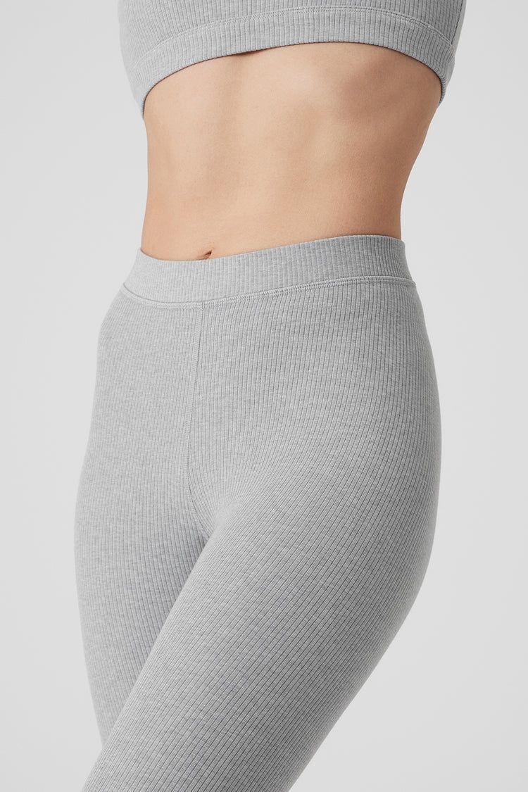 Ribbed High-Waist 7/8 Blissful Legging | Alo Yoga