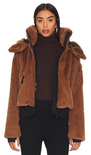 Faux Fur Nala Jacket in Caramel | Revolve Clothing (Global)