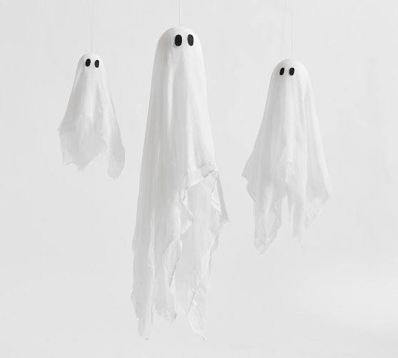 Lit Hanging Ghosts - Set of 3 | Pottery Barn (US)