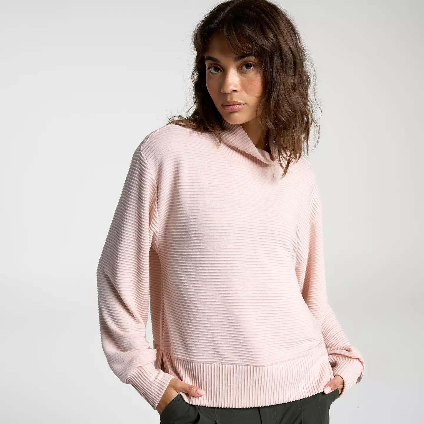 CALIA Women's Elevate Rib Mock Neck Shirt | DICK'S Sporting Goods