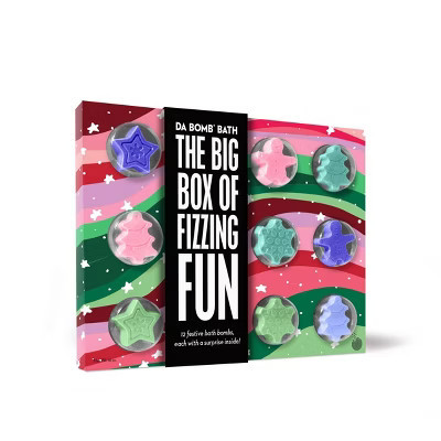 Da Bomb Bath Fizzers Bath Bomb Gift Set - Rainbow Boxed Calendar Holiday Colors - 12ct/18oz | Target
