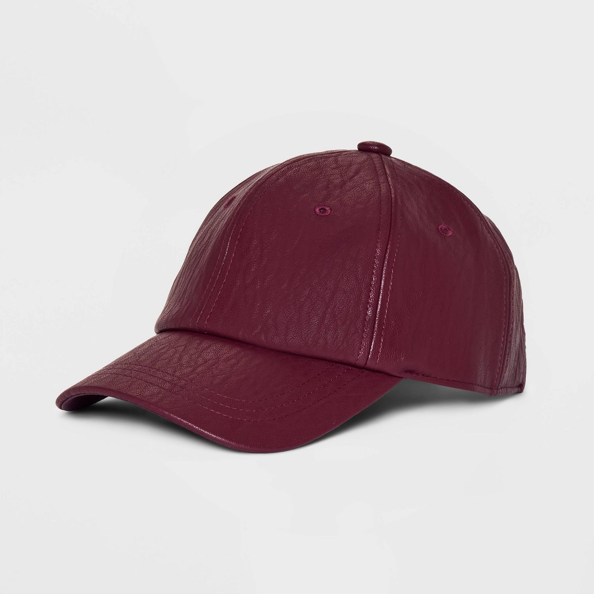 Faux Leather Baseball Hat - A New Day™ Berry Purple | Target