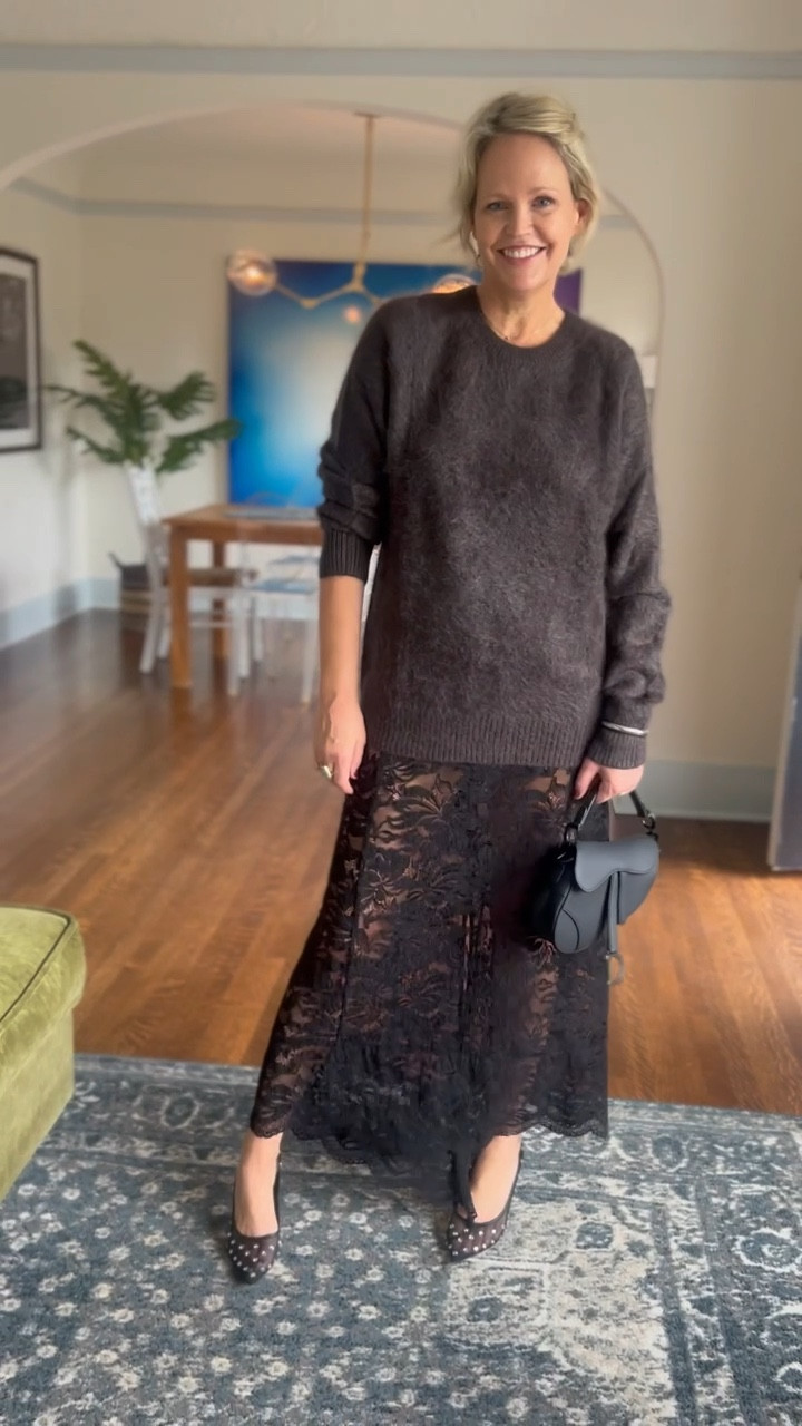 Episode 2 sparkle pumps day to night 

Sweater is BR Men’s size small skirt and pants are vintage but linked similar :) 

#LTKStyleTip #LTKWatchNow #LTKOver40