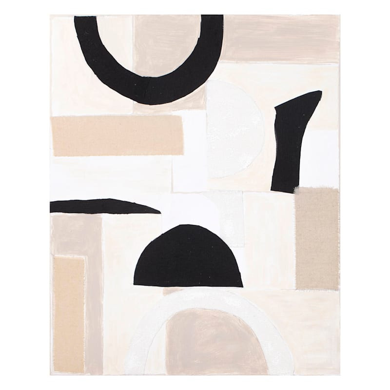 Crosby St Geometric Canvas Wall Art, 31x39 | At Home